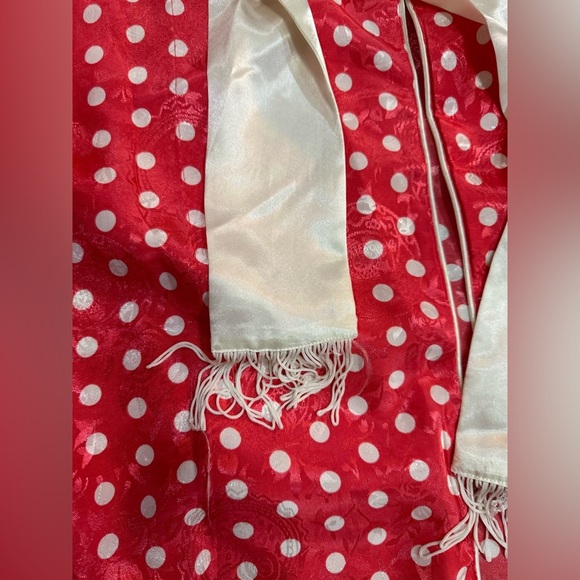 Silky Dotted Victorias Secret 90s Vintage Robe - Picture 4 of 10